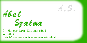 abel szalma business card